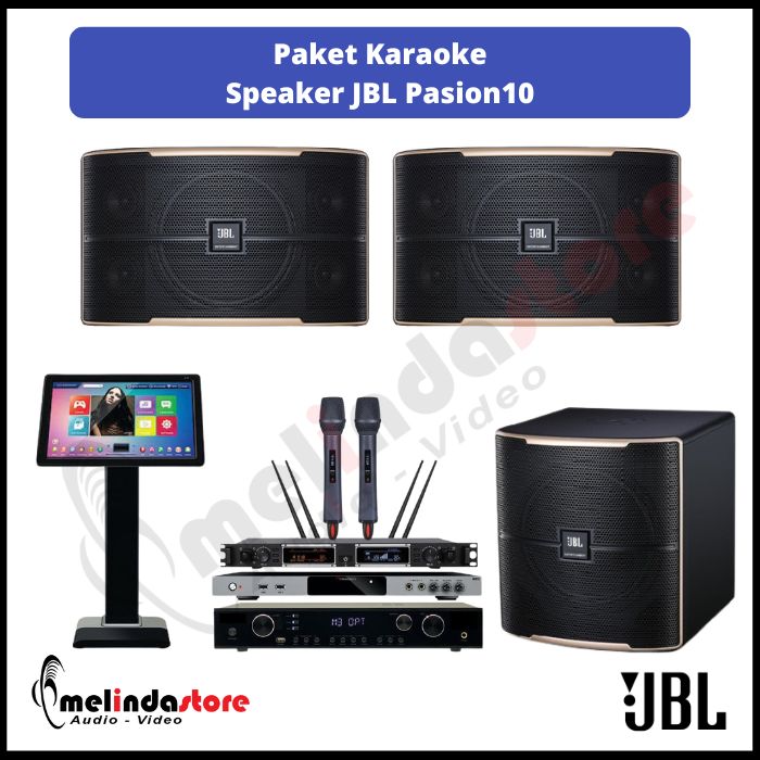 Paket Karaoke Speaker JBL Pasion 10 - Lengkap